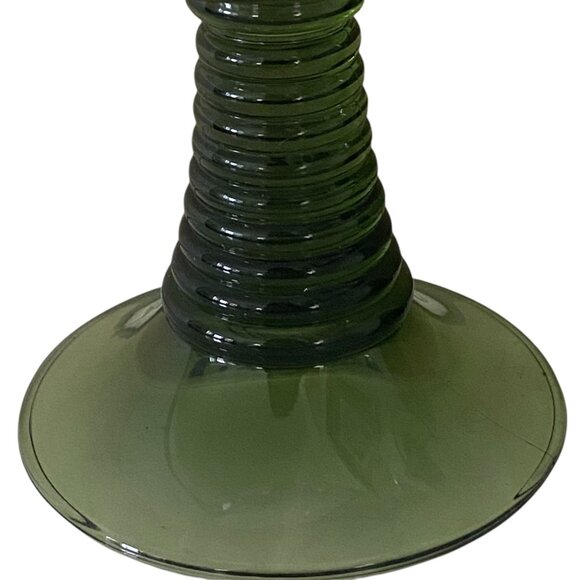 Schott Zwisel 5 Crystal Wine Goblets Glasses Beehive Stems Etched Floral Design - Picture 3 of 10